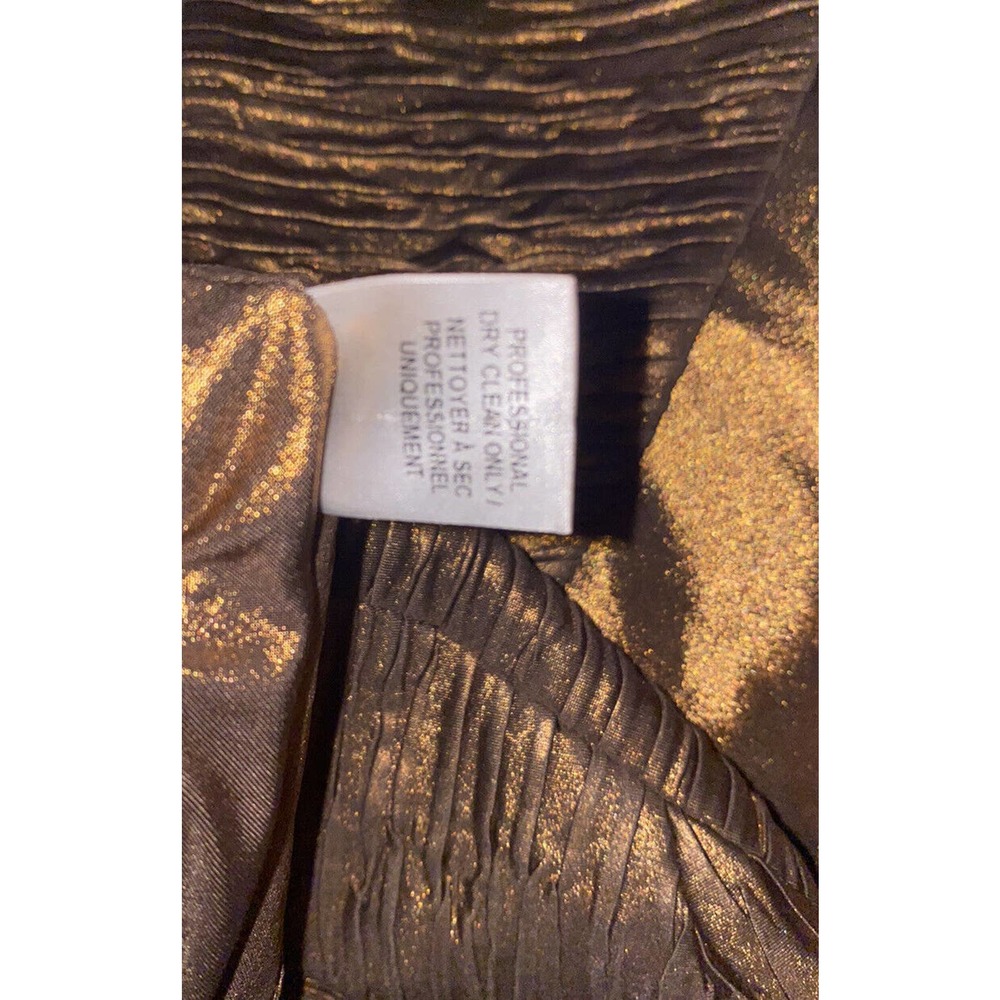 Torn‎ by Ronny Kobo Crop Top Blouse Size S 'Anna' Metallic Bronze Sleeveless - Picture 7 of 9